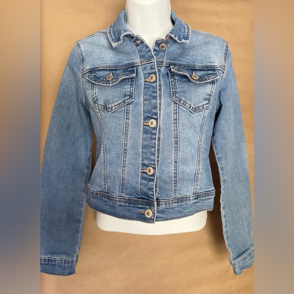Wax Jean Long Sleeve Denim Jacket - Picture 2 of 10